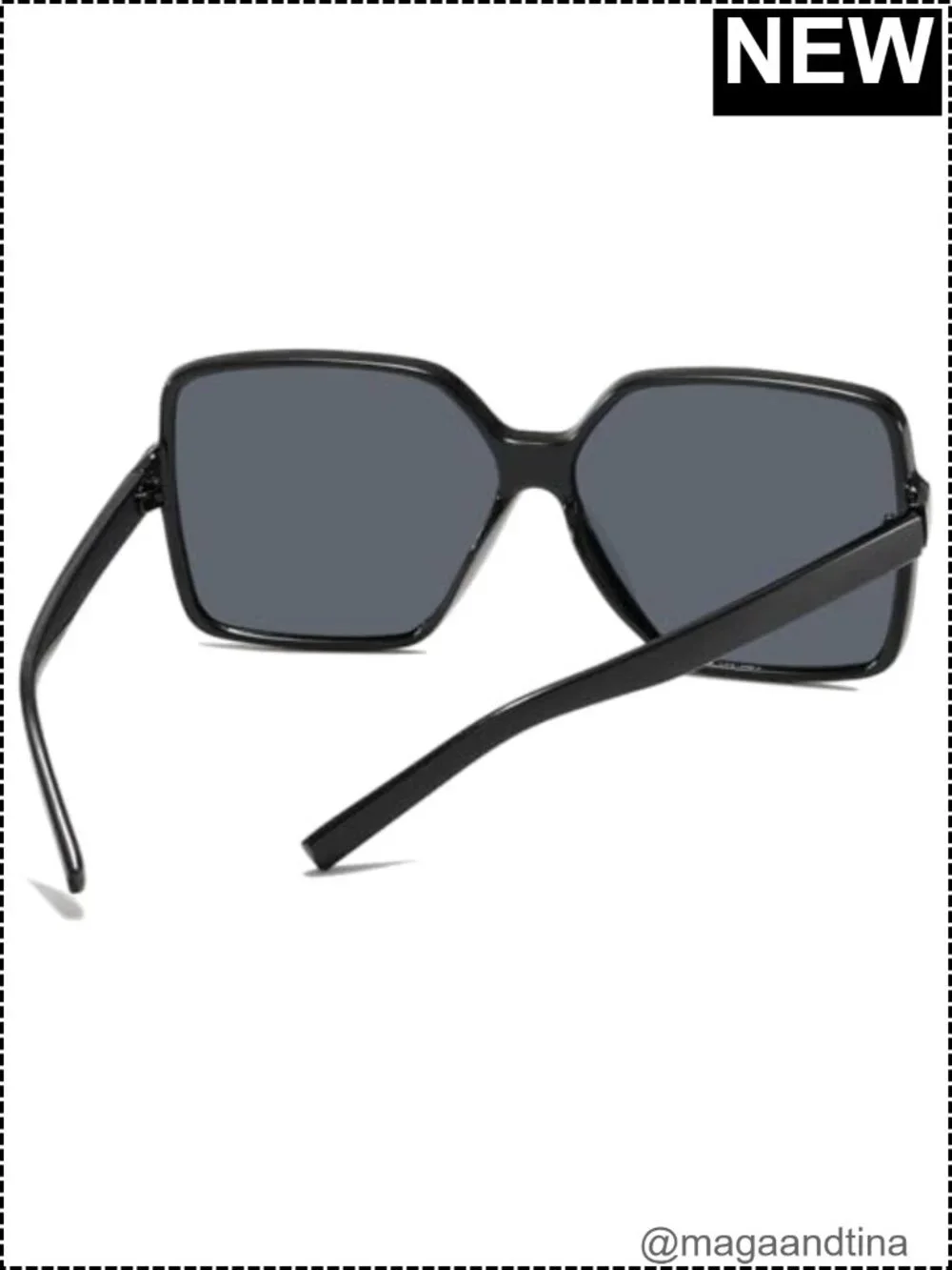 Chic Square Oversized Sunglasses 100% UV Protection Fashion Shades